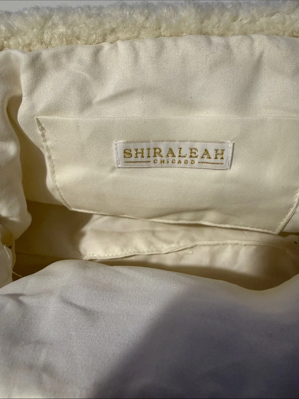 Shiraleah  Chicago Cream Sherpa Clutch